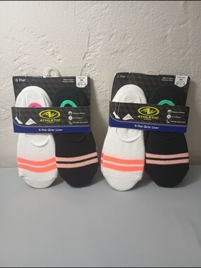 Athletic Works Girls' Liner Socks (2)